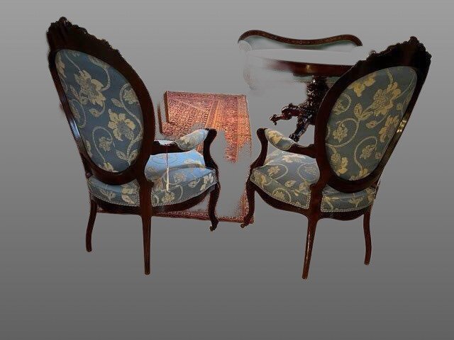 Pair Of Rosewood Armchairs-photo-6