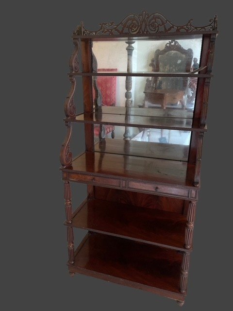 Etagere In Mahogany, Louis Philippe, 19th Centur-photo-3