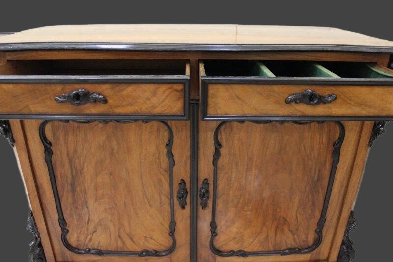 Walnut Briar Sideboard With Two Doors-photo-3