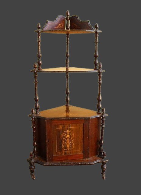 Walnut Corner Cabinet 