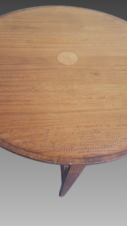 Table Ronde En Bois Clair-photo-3