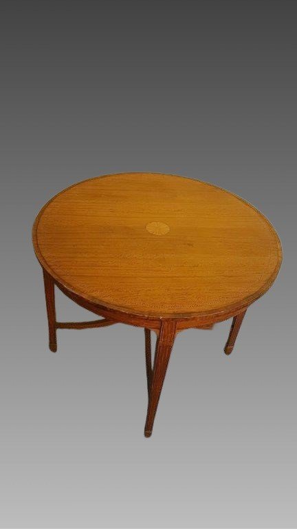 Table Ronde En Bois Clair-photo-8