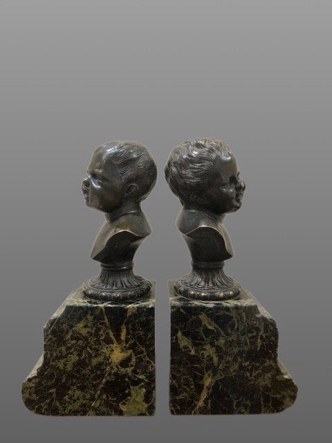 Paire De Sculptures En Bronze-photo-3