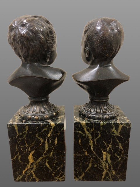 Paire De Sculptures En Bronze-photo-2