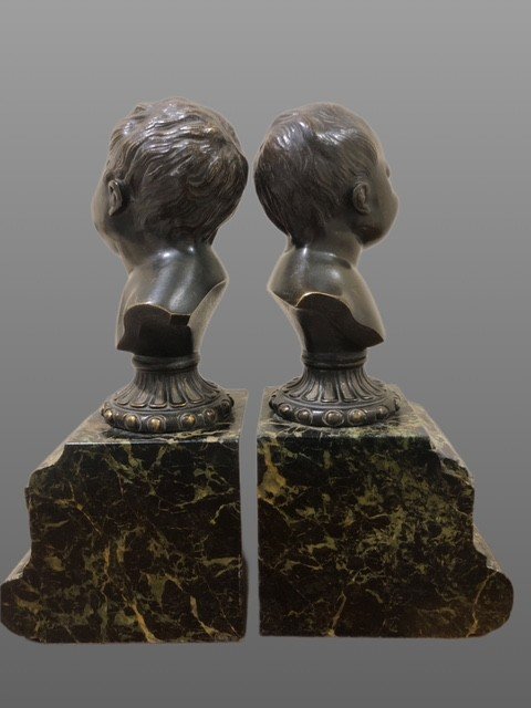 Paire De Sculptures En Bronze-photo-4