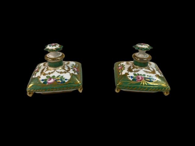 Pair Of Porcelain Perfume Bottles-photo-8