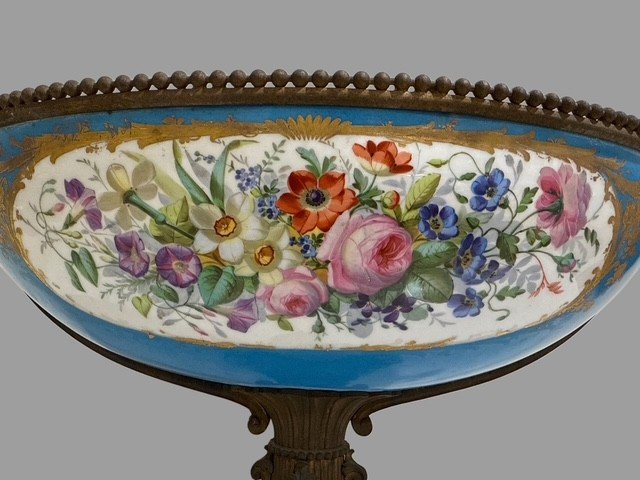 COUPE EN PORCELAINE PEINTE-photo-6
