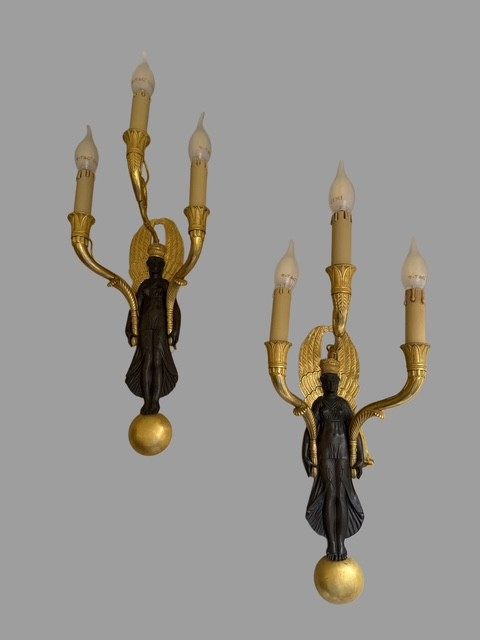 Paire d'appliques empire