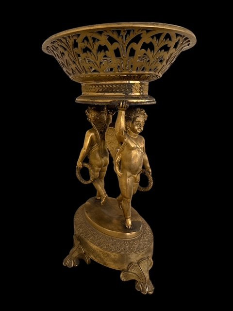 Centre de table Empire en bronze-photo-3