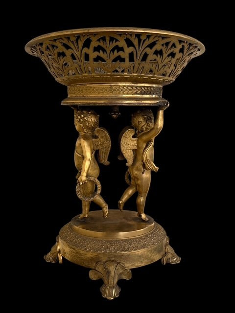 Centre de table Empire en bronze-photo-4