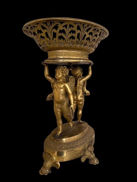 Centre de table Empire en bronze-photo-2