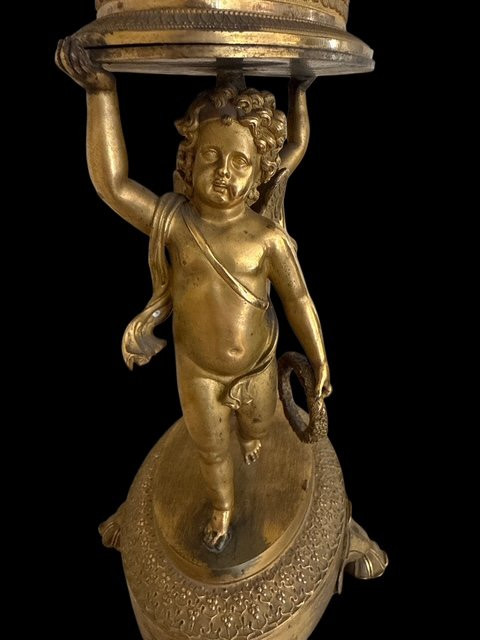 Centre de table Empire en bronze-photo-7