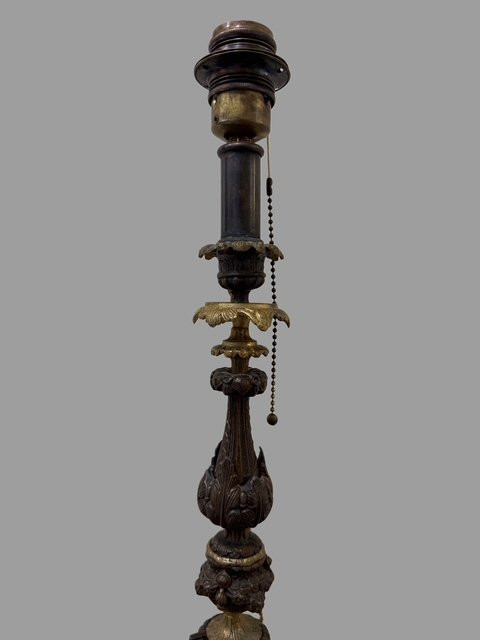 Pair Of Bronze Lamps-photo-8