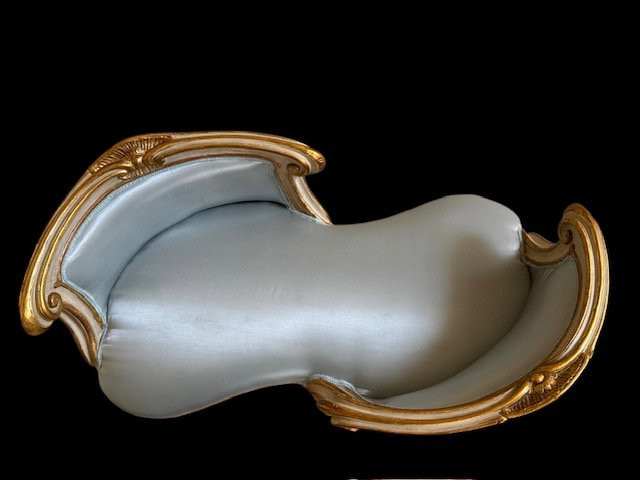 Lacquered And Gilt Sofa-photo-2