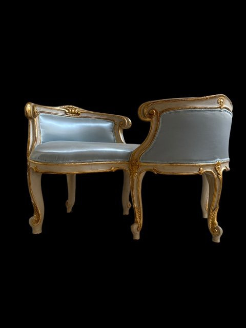 Lacquered And Gilt Sofa-photo-3