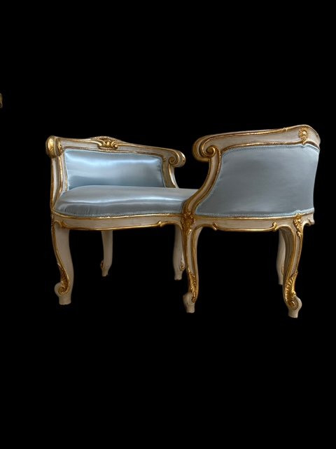 Lacquered And Gilt Sofa-photo-4