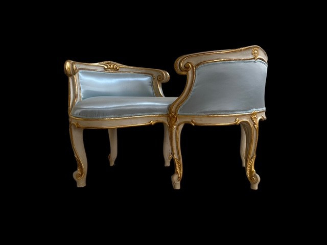 Lacquered And Gilt Sofa