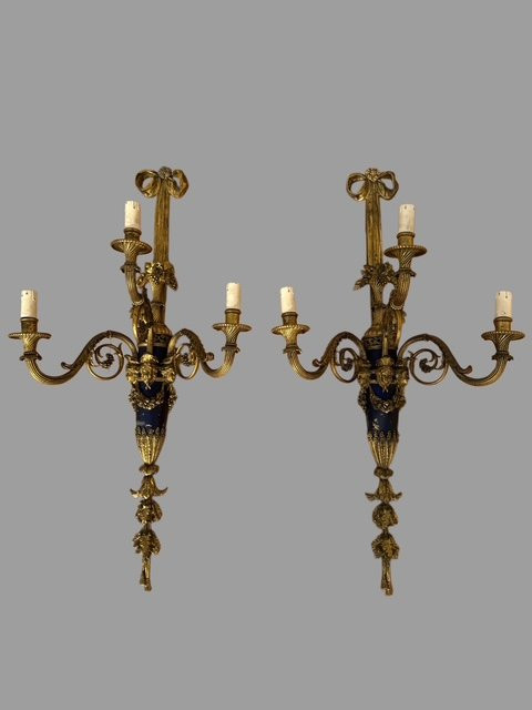 Pair Of Bronze Appliques-photo-2