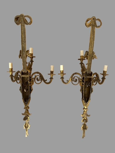Pair Of Bronze Appliques-photo-4