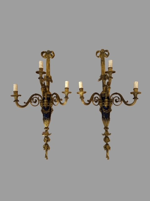 Pair Of Bronze Appliques