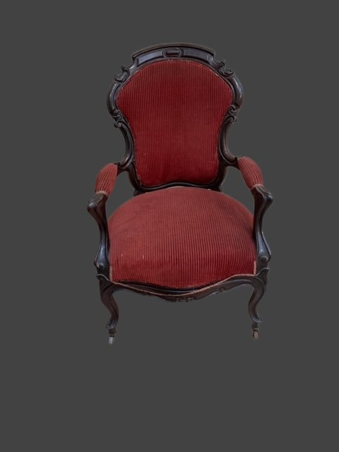 Fauteuil en acajou-photo-4