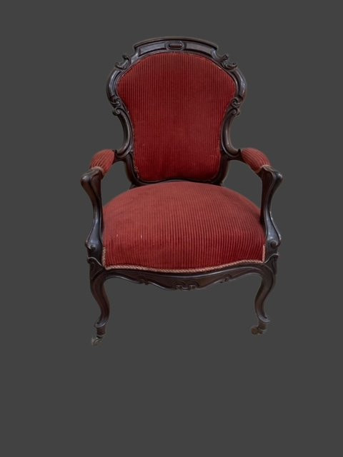 Fauteuil en acajou-photo-2