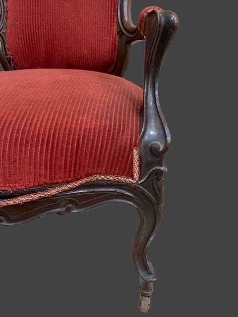 Fauteuil en acajou-photo-8