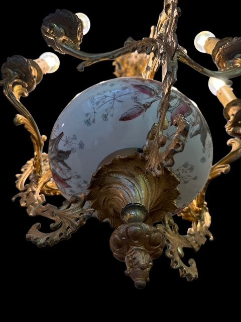 Gilt Bronze Chandelier.-photo-8