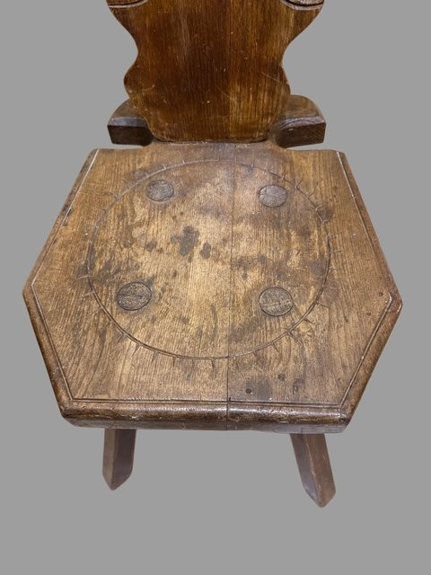 Paire de chaises en noyer-photo-2