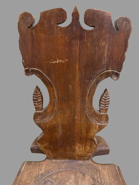 Paire de chaises en noyer-photo-4