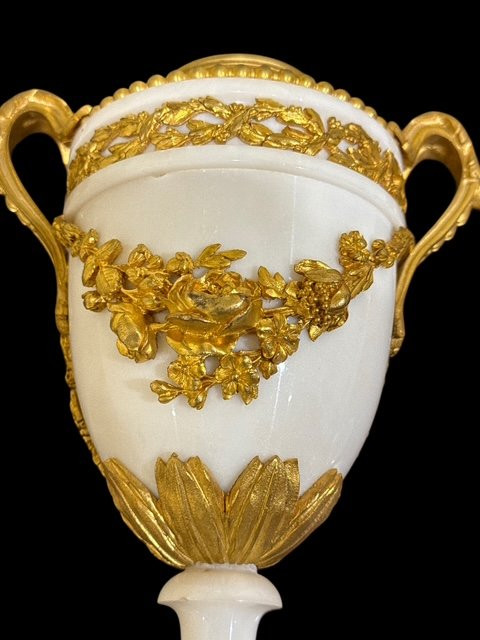 Pair Of Marble Vases -photo-3