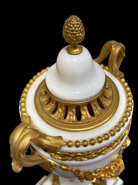 Pair Of Marble Vases -photo-4