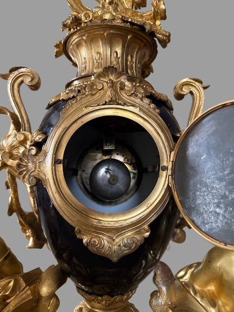 Garniture en bronze et porcelaine-photo-7