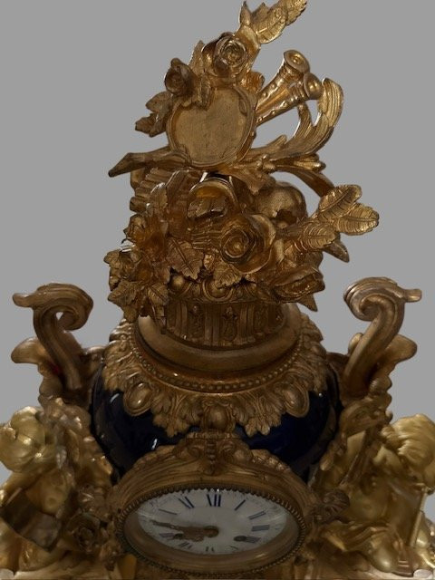 Garniture en bronze et porcelaine-photo-8
