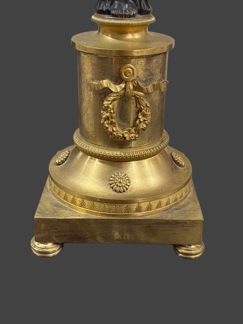 PAIRE DE CANDELABRE  EMPIRE-photo-2