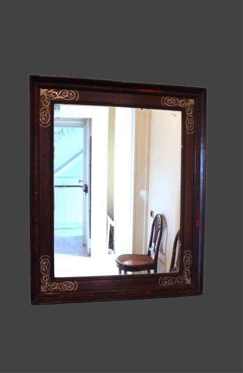 Miroir En Tortue Et Laiton