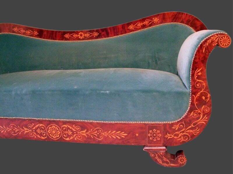 Inlaid Sofa, Charles X Period-photo-2