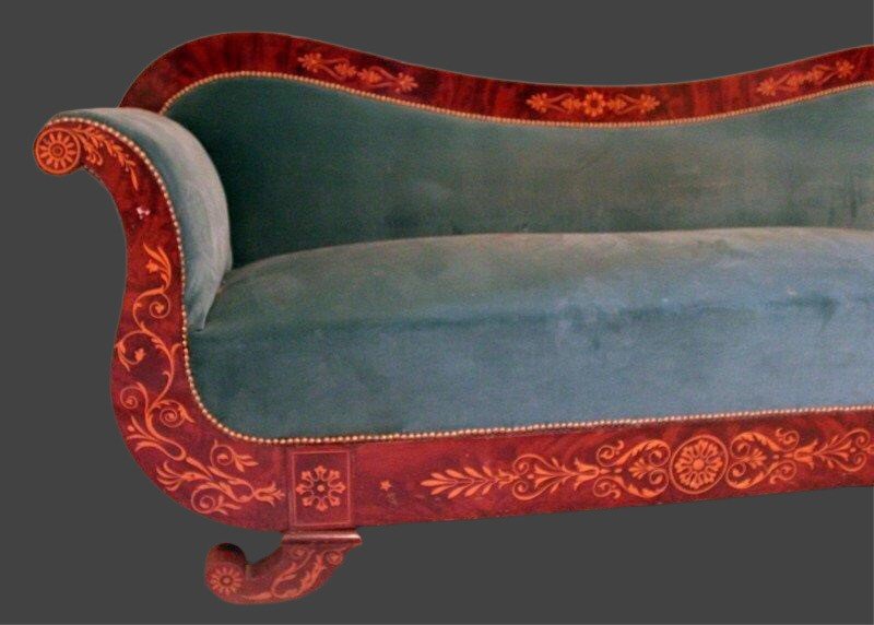 Inlaid Sofa, Charles X Period-photo-3