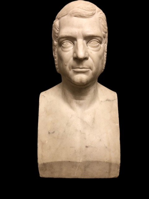 SCULPTURE EN MARBRE BLANC SIGNÉE "G. ANNIBALE 1860" 