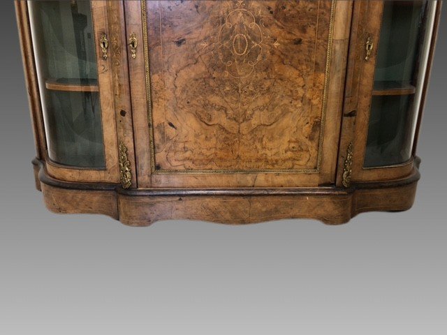 Walnut Burl Buffet 'three Doors-photo-6