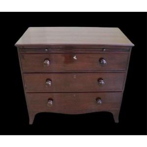 Mahogany Chest Of Drawers With Desk Top