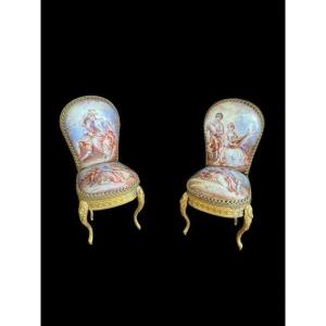 A Pair Of Miniature Chairs