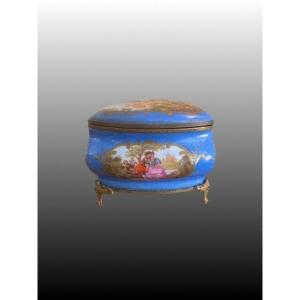 Decorated Porcelain Jewelry Box