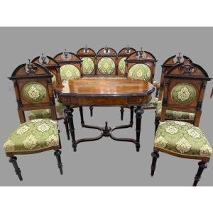  Set Of 8 Pieces Inlaid