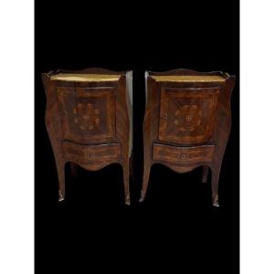 Paire de chavets napolitains du XVIIIe siècle