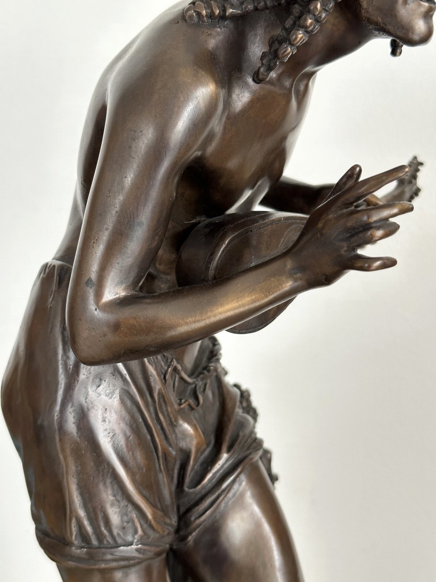 Harvester… - F. Duret - Bronze-photo-3