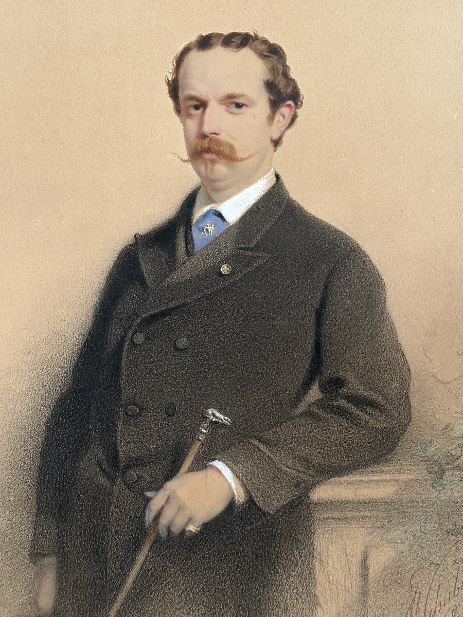Portrait d'homme - J. Schubert -1868-photo-3