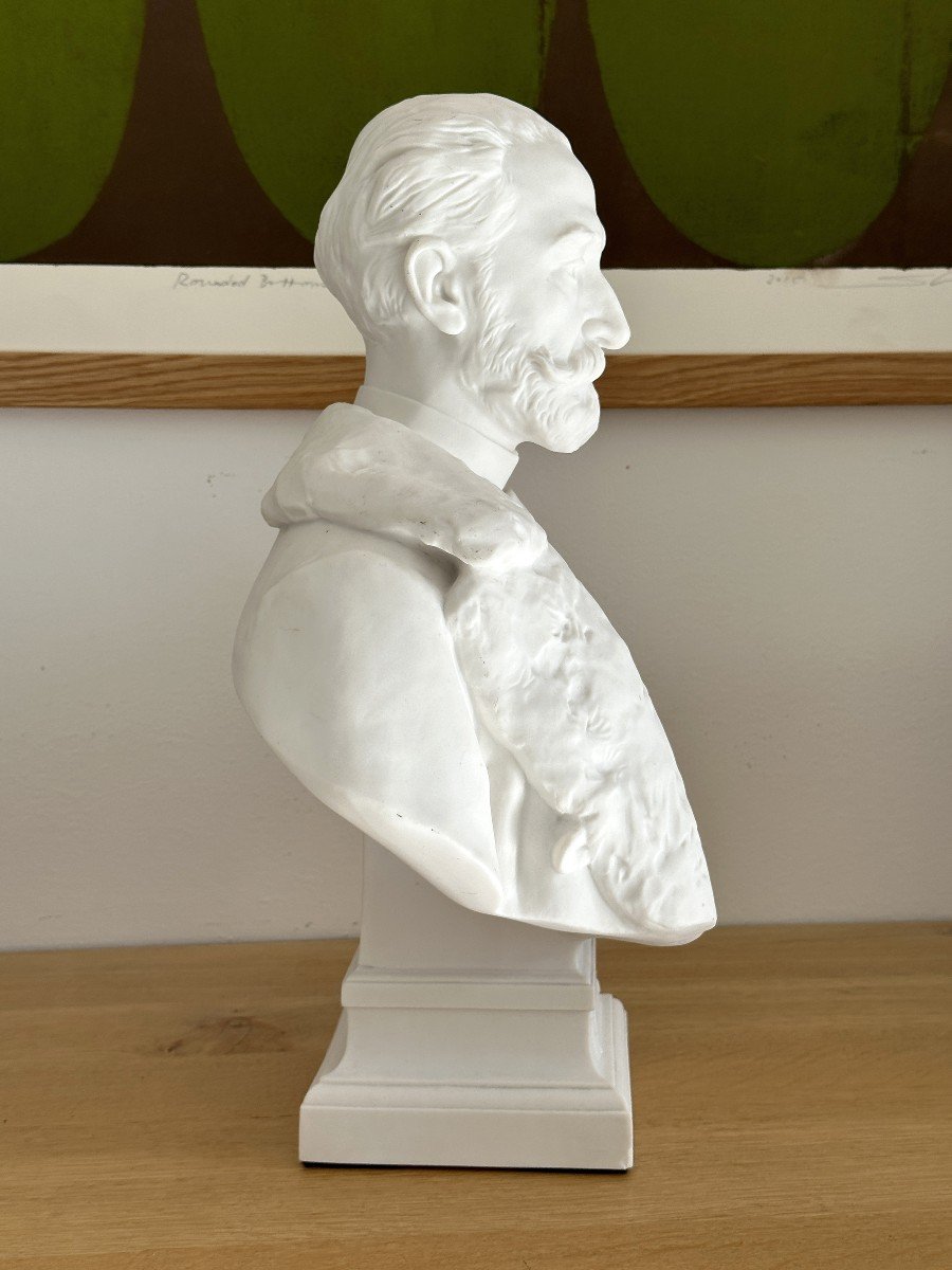 Buste du Président Carnot - Henri Chapu - Biscuit de Sèvres-photo-1