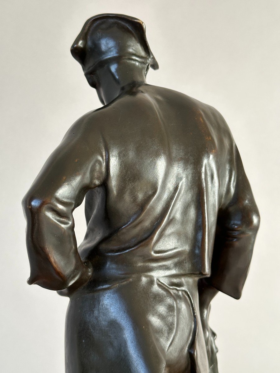 Le Marteleur - d&#039;apr&egrave;s Constantin Meunier - Bronze-photo-4