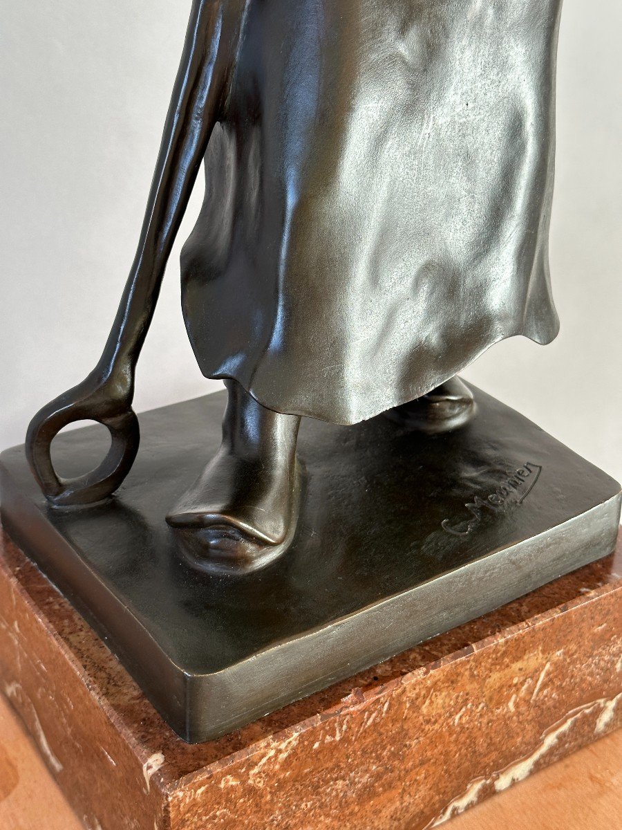 Le Marteleur - d&#039;apr&egrave;s Constantin Meunier - Bronze-photo-6